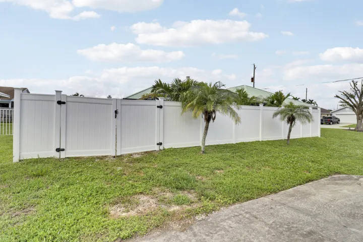 corner lot with gate access