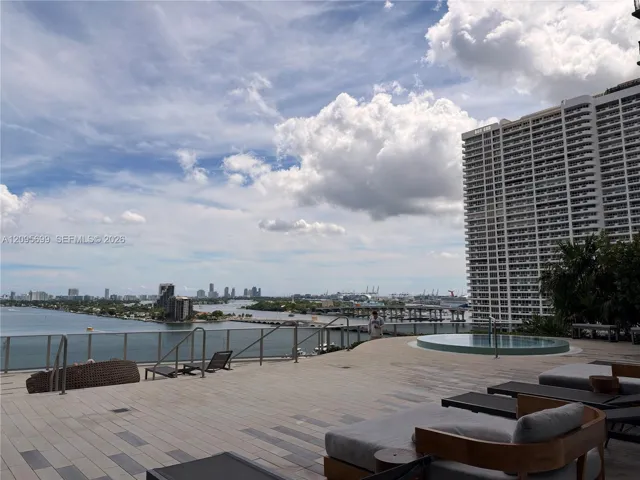 Jacuzzi with open sightline views