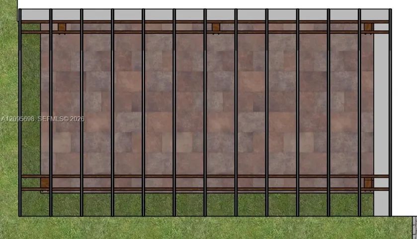 Architectural rendering of the outdoor gallery