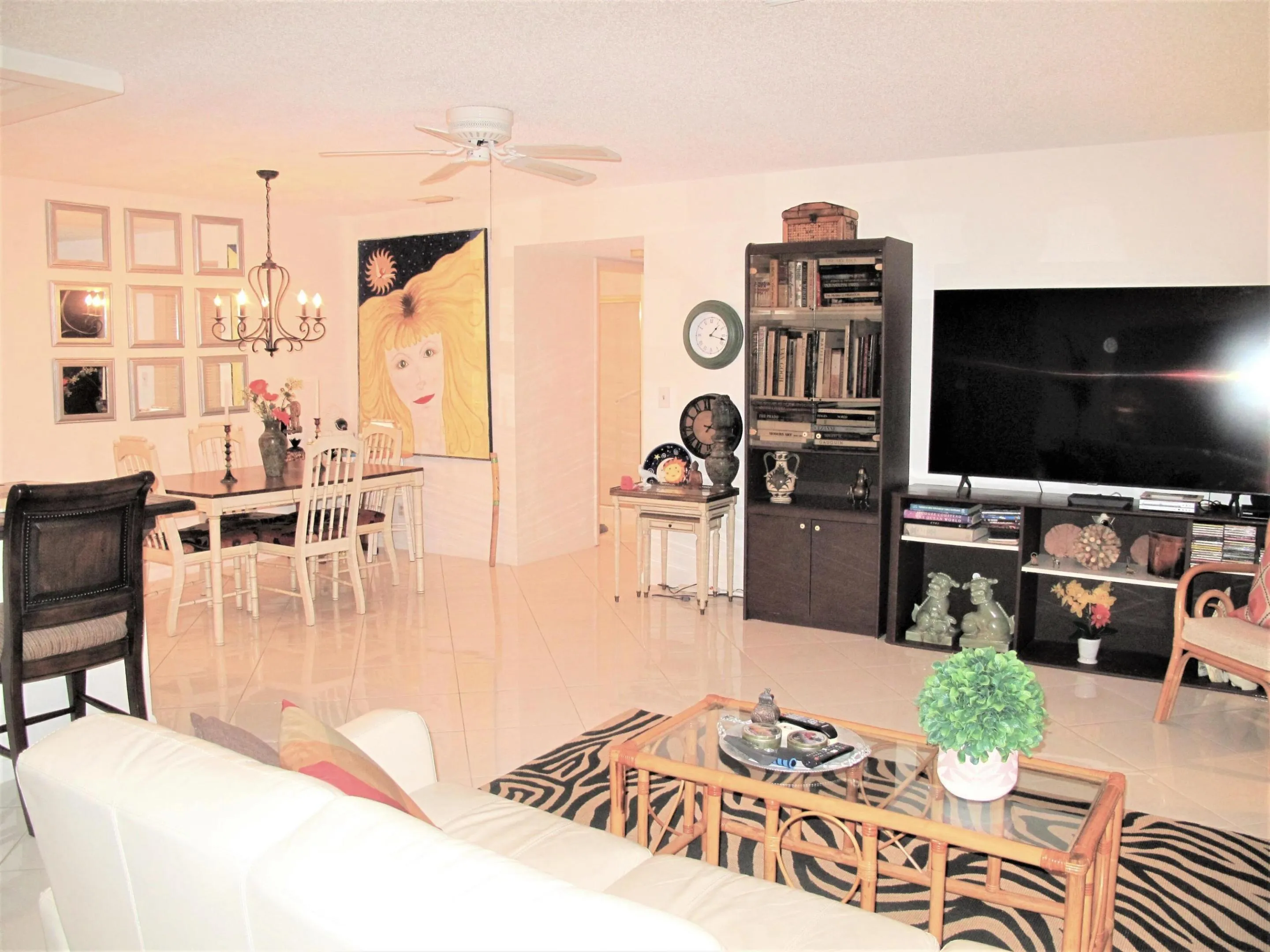 Living room staged