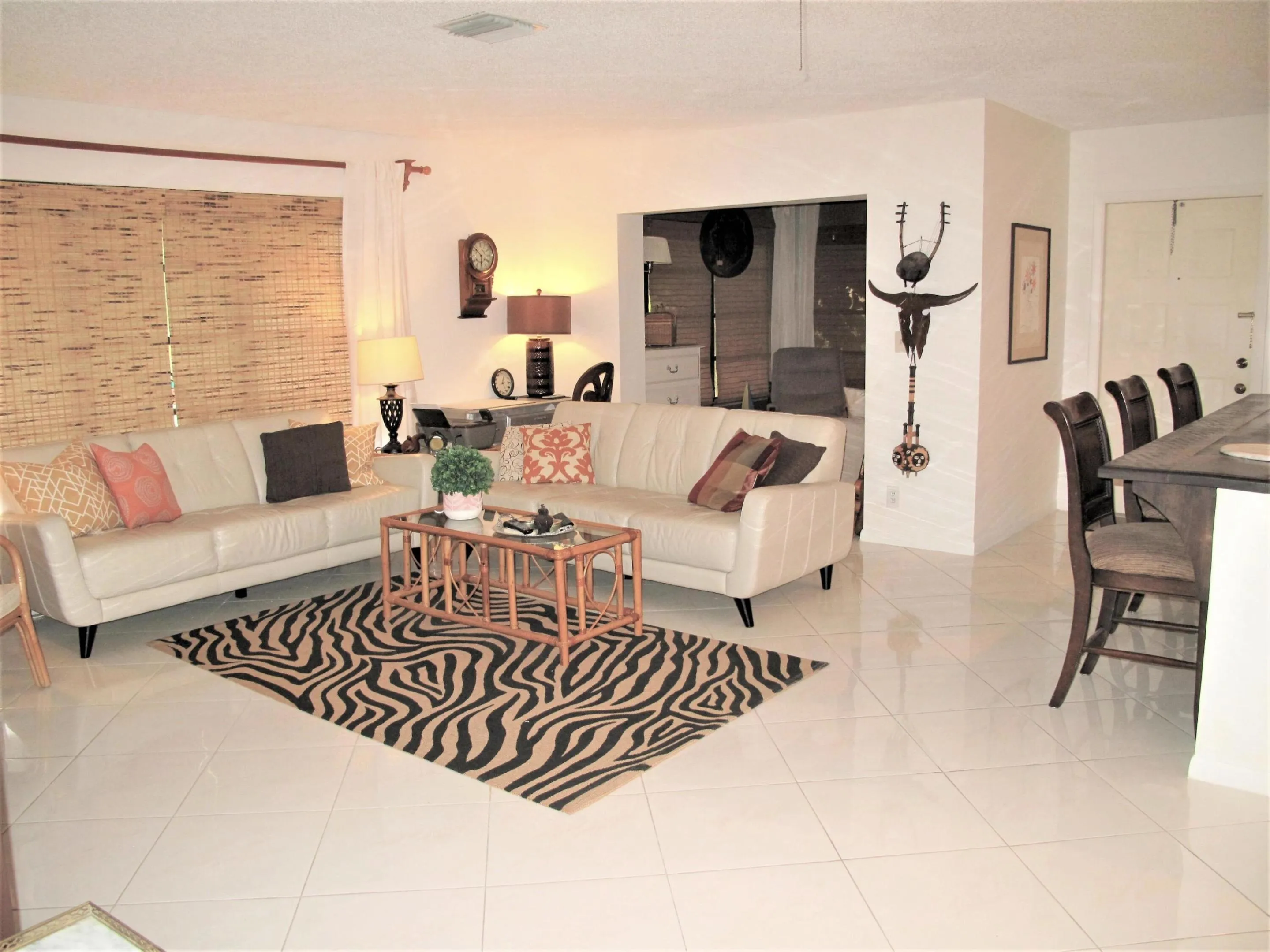 Living room staged
