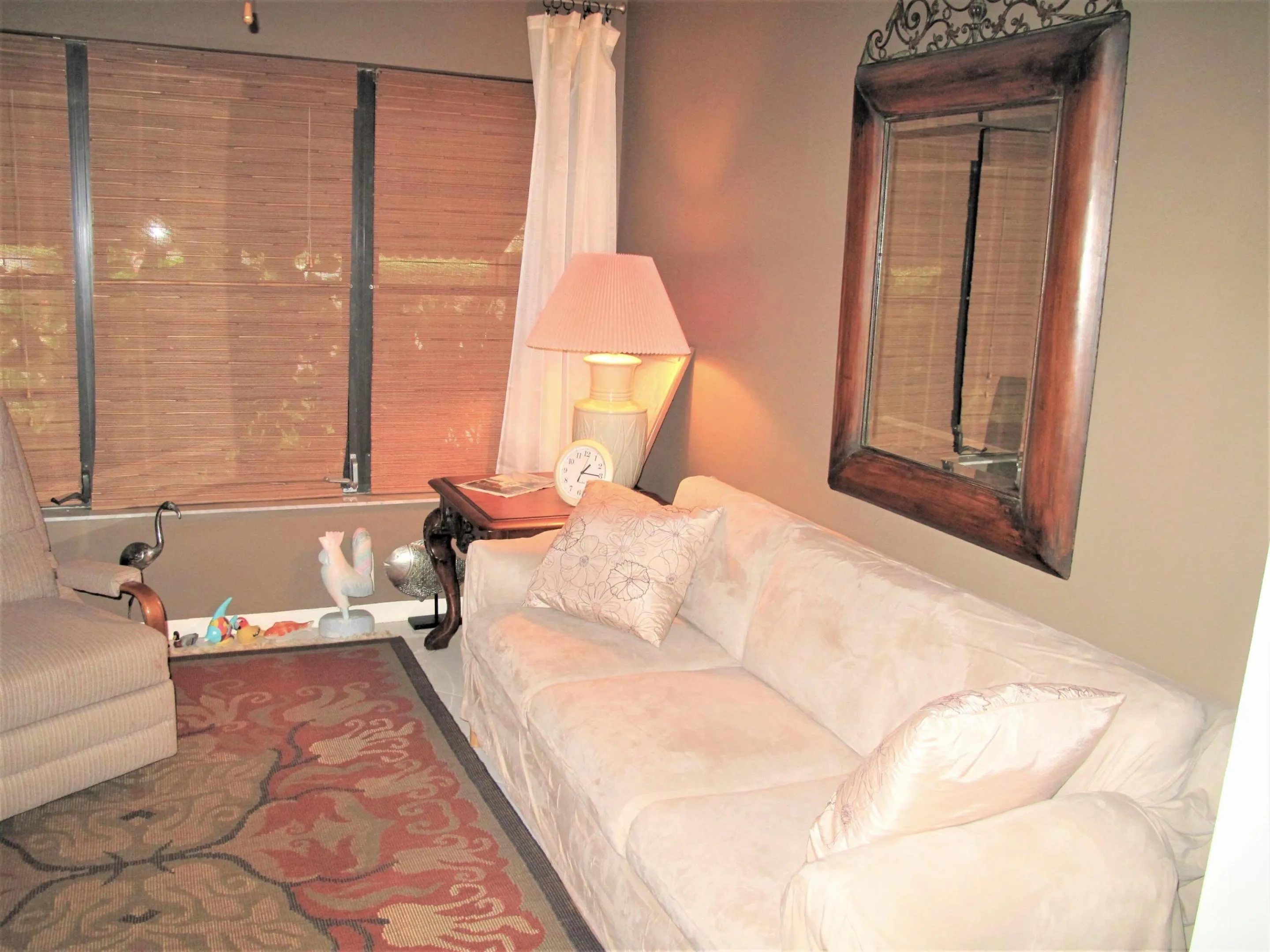 Enclosed Florida room staged