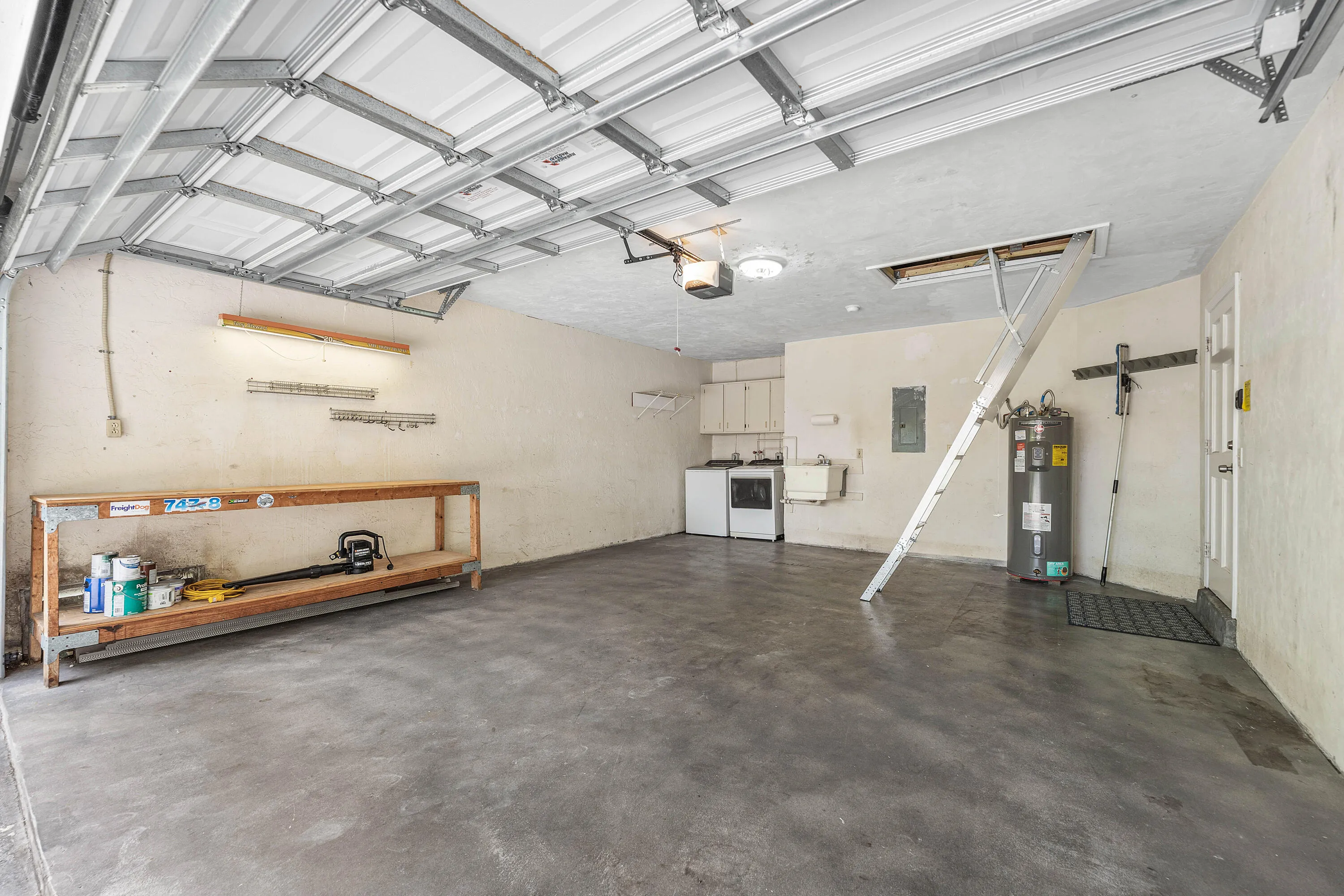 Garage with attic storage