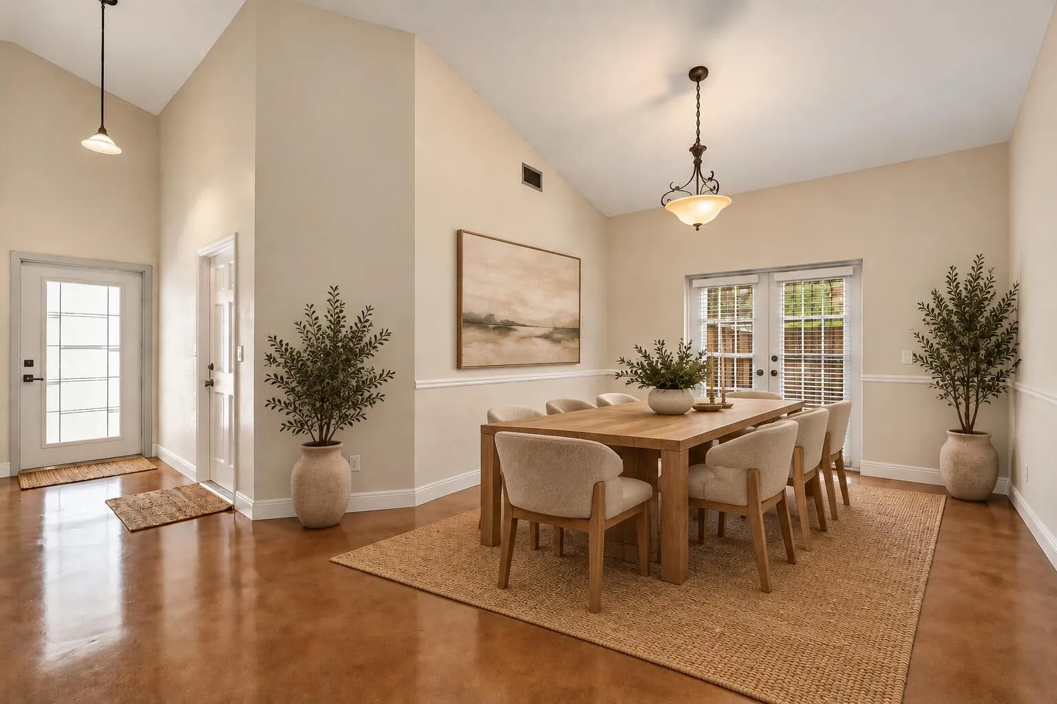 Dining room. AI rendering