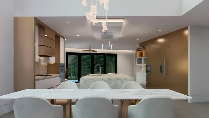 Kitchen and dining room