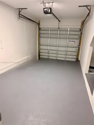 Freshly Painted Garage.