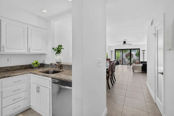Kitchen looking towards dining area and family/living room