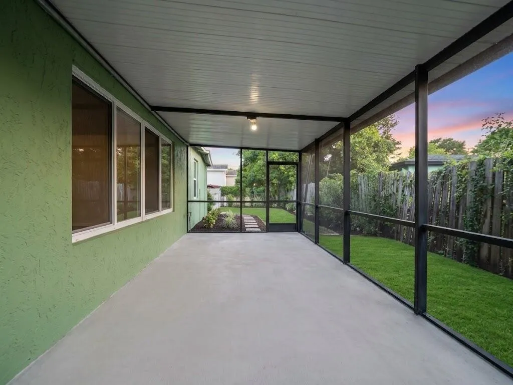 Updated Enclosed Patio