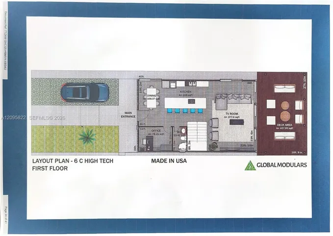 Modular House Rendering - 1st Floor