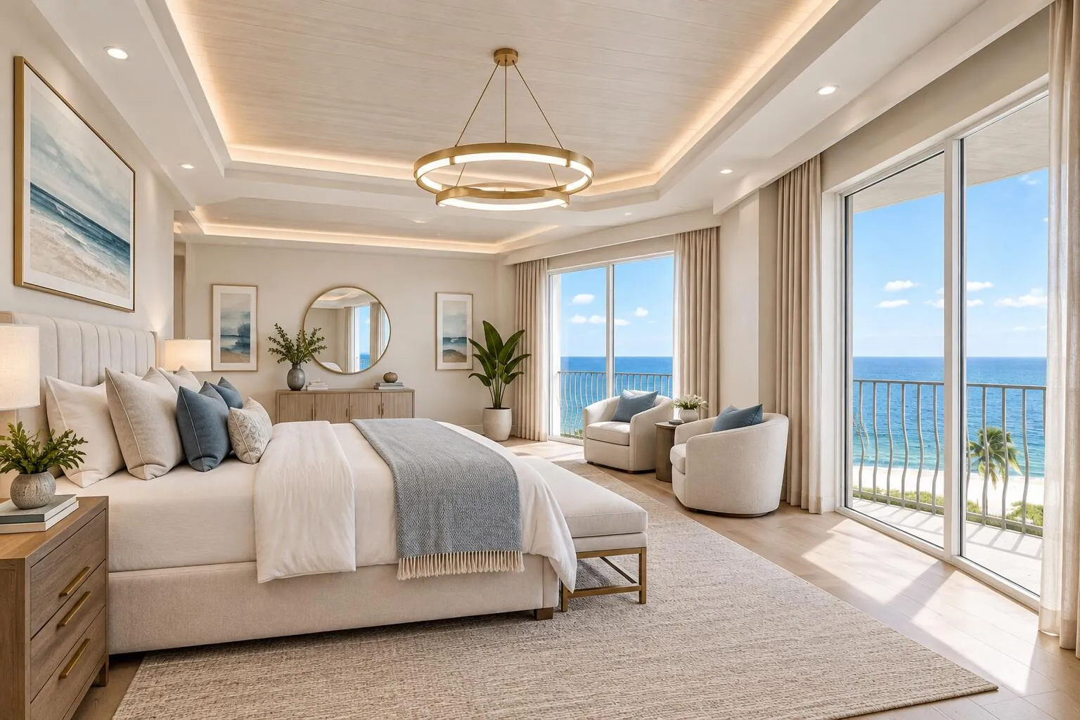 virtual staging primary bedroom