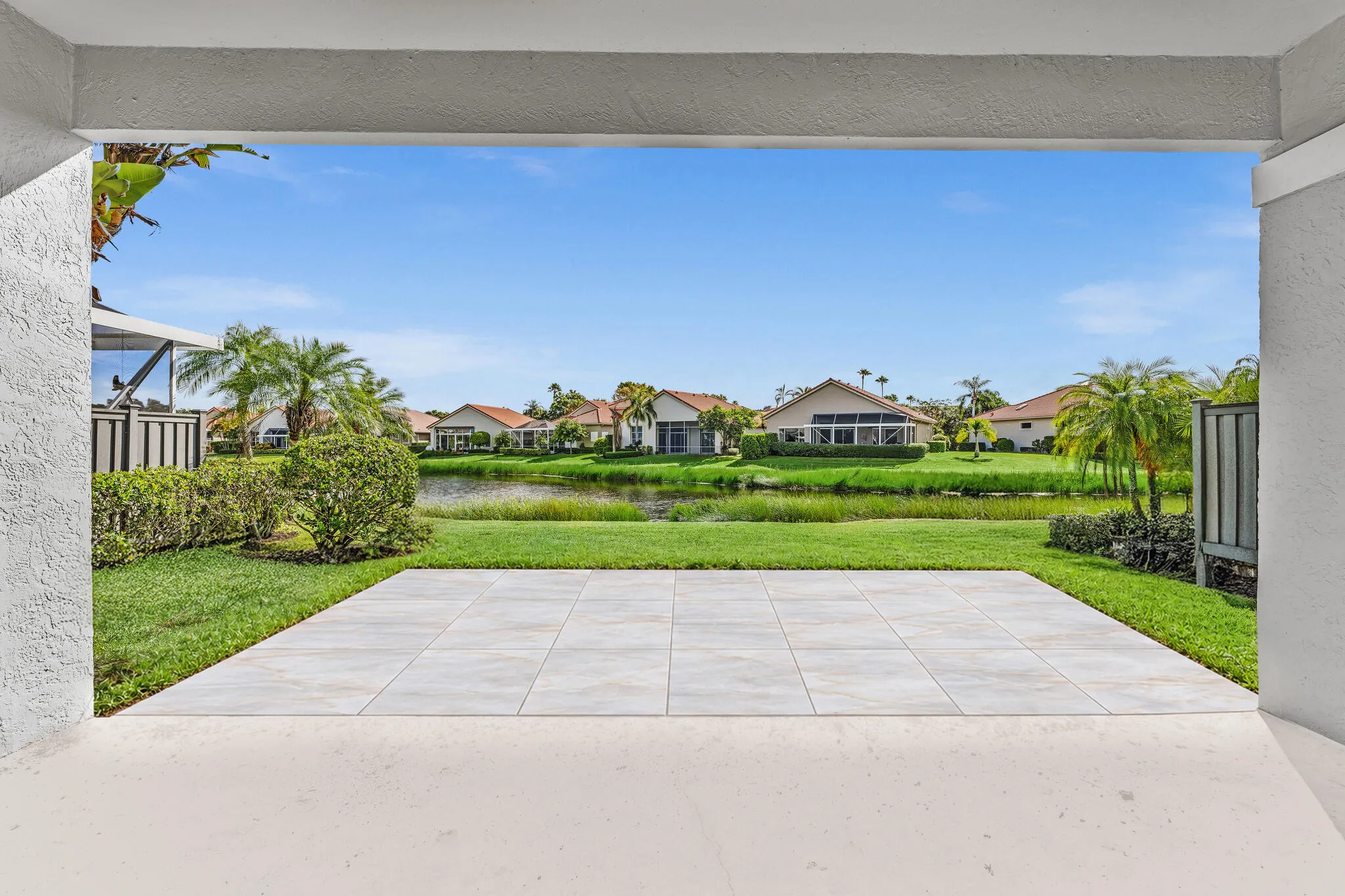 Expanded Patio w/ beautiful water views