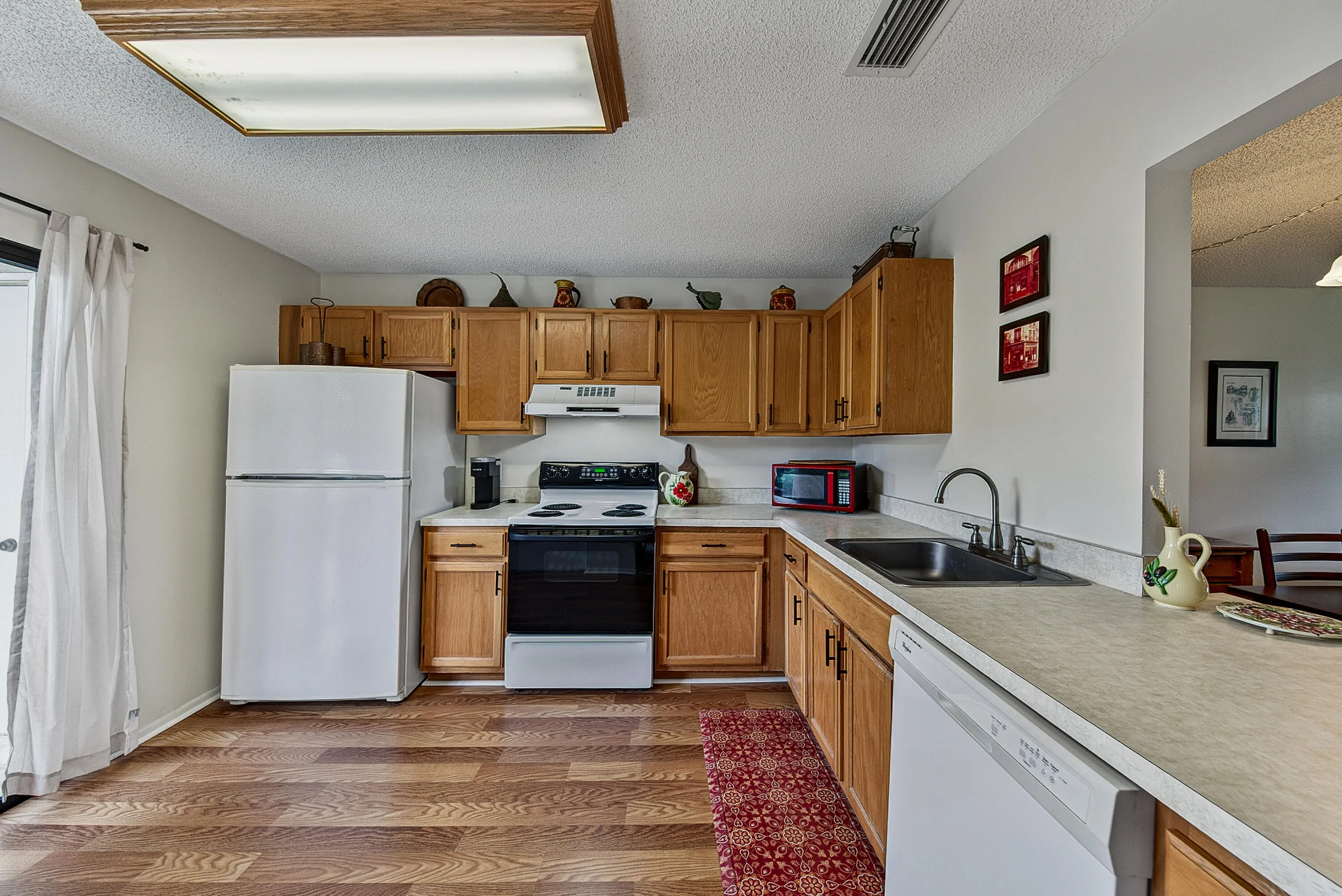 kitchen looking in from front patio