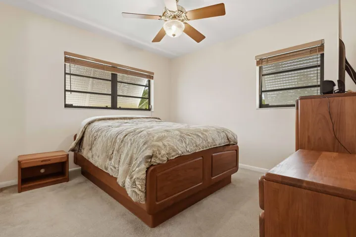 2nd Bedroom with Ceiling fan with integrated lighting