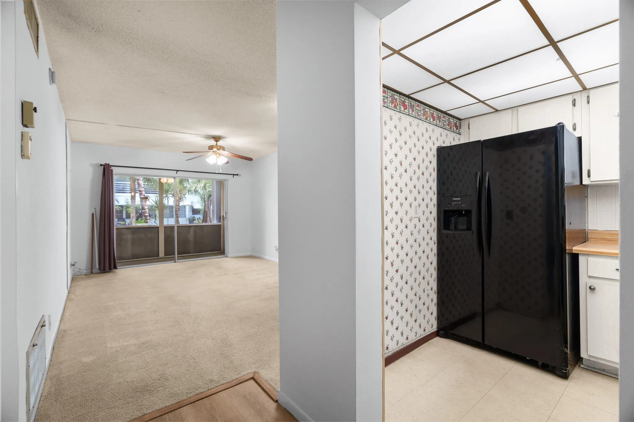 View looking from entry way
