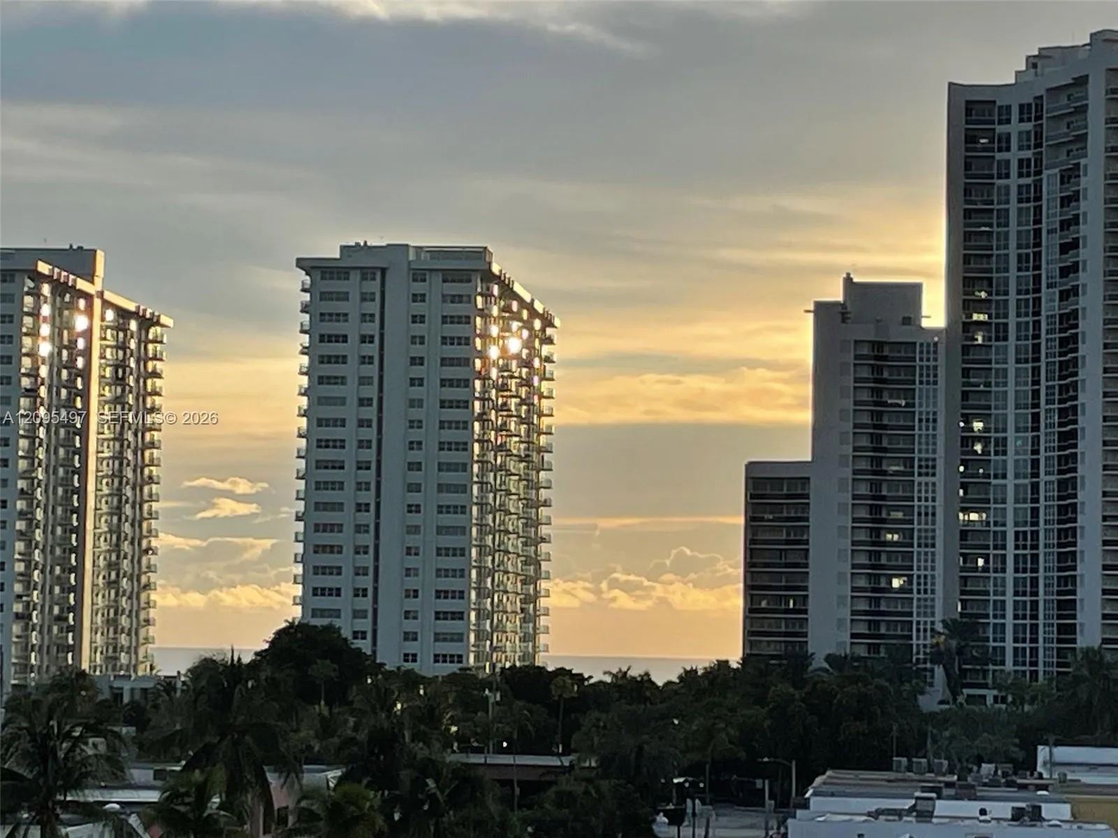 Serene view of the ocean from balcony