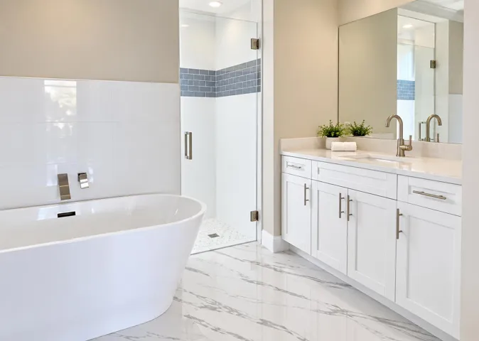 Master bath - AI Enhanced