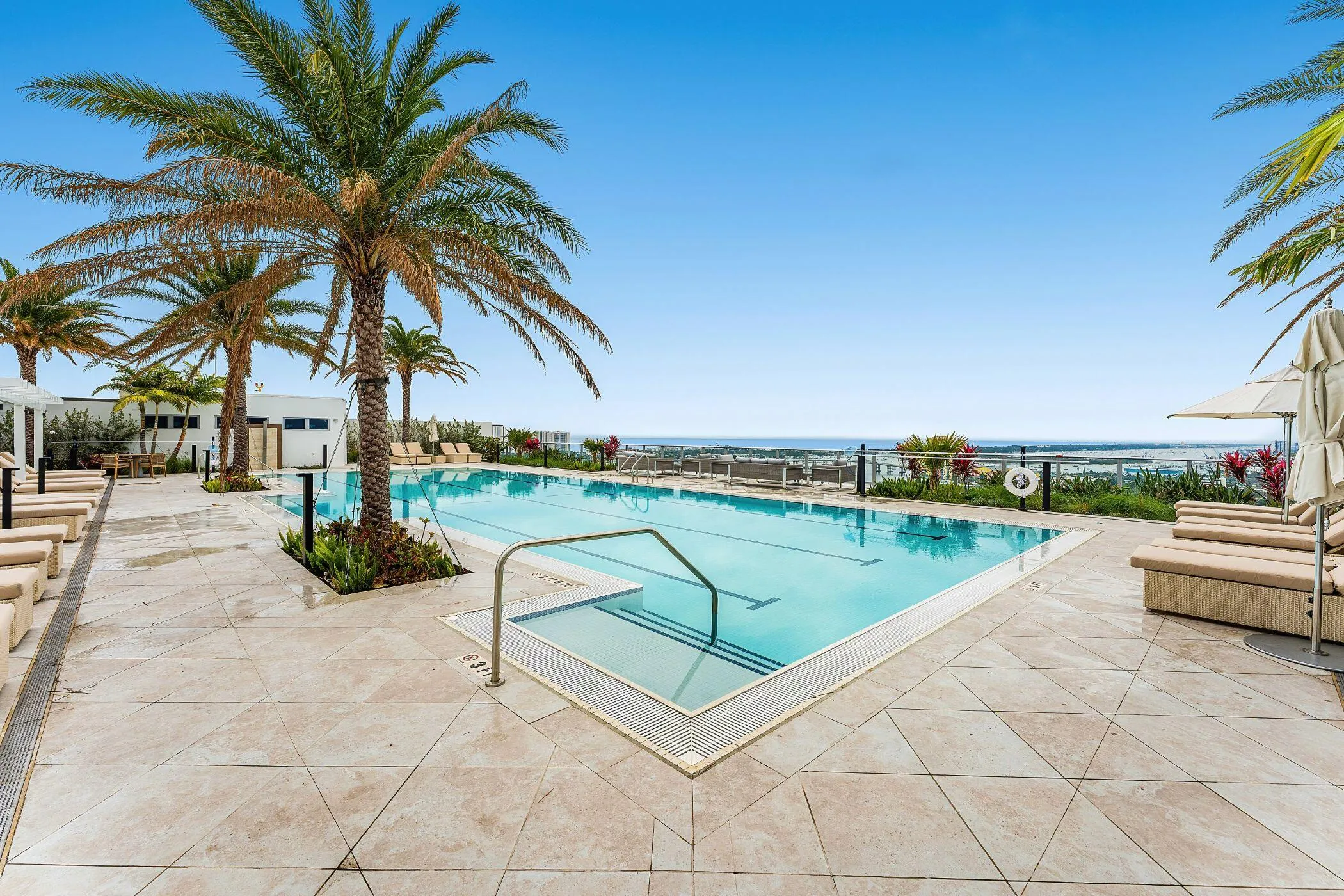 4 rooftop lap pool