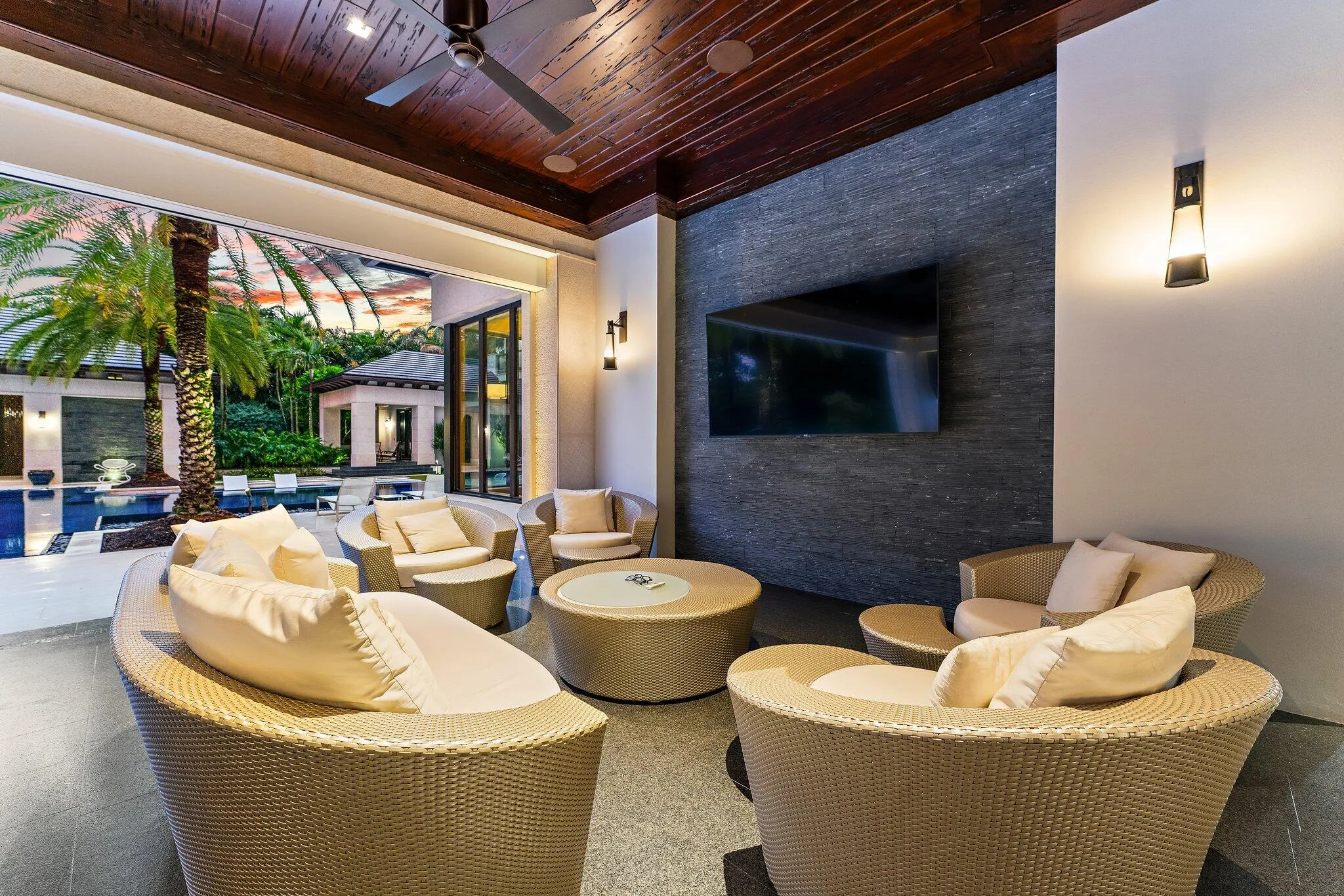 Sitting Area at Covered Patio
