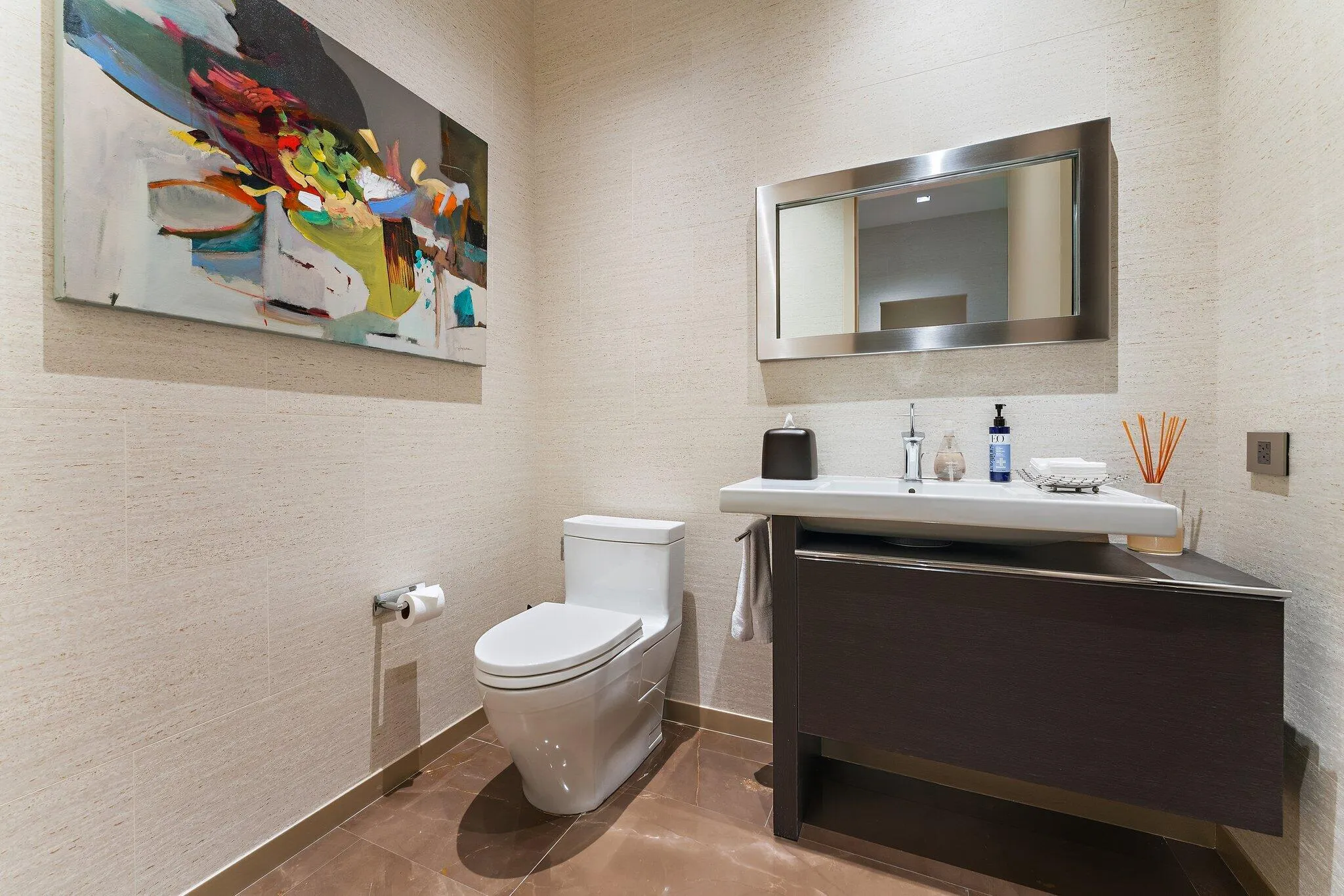 Powder Room Near Kitchen