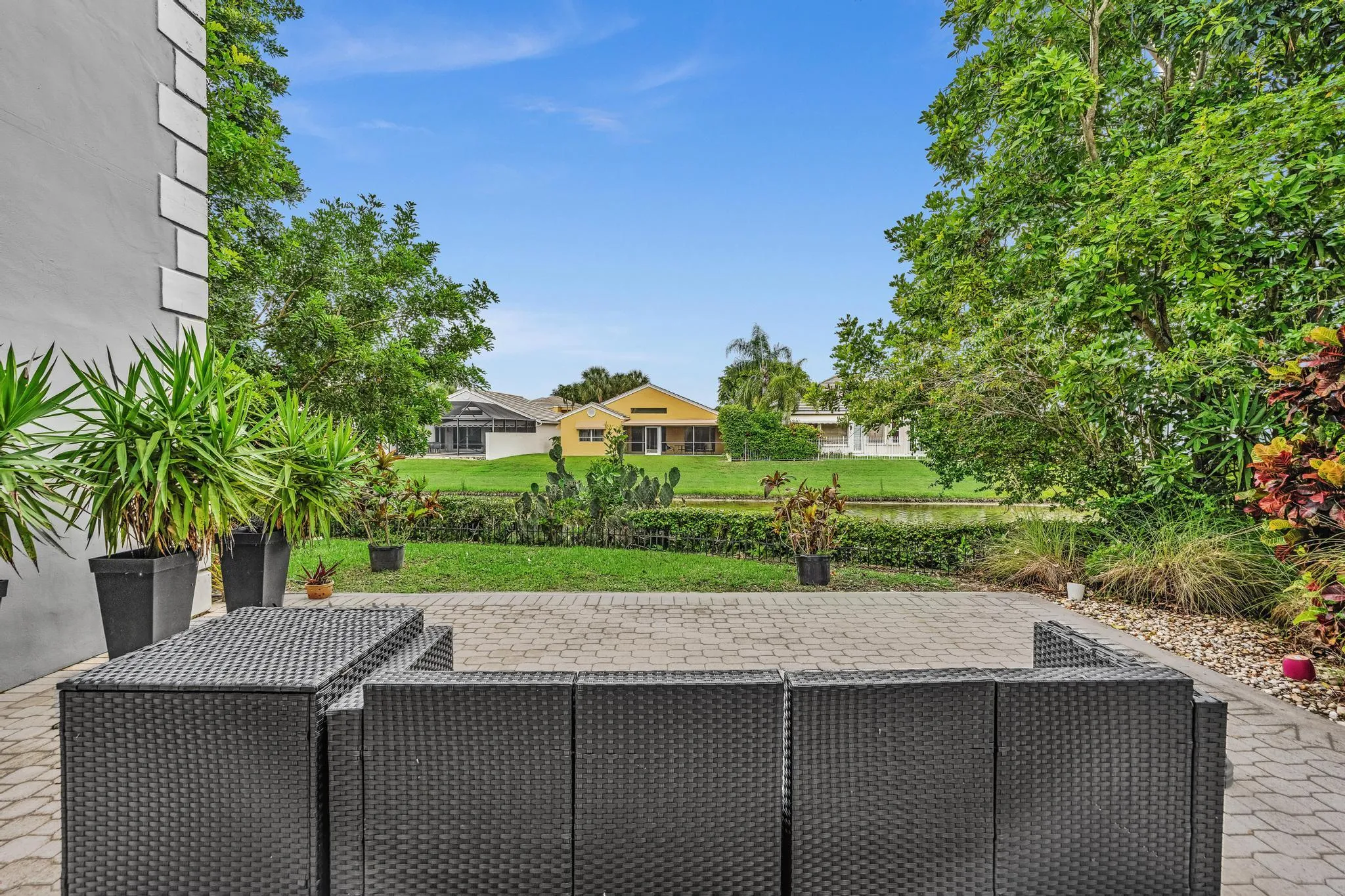 Large patio