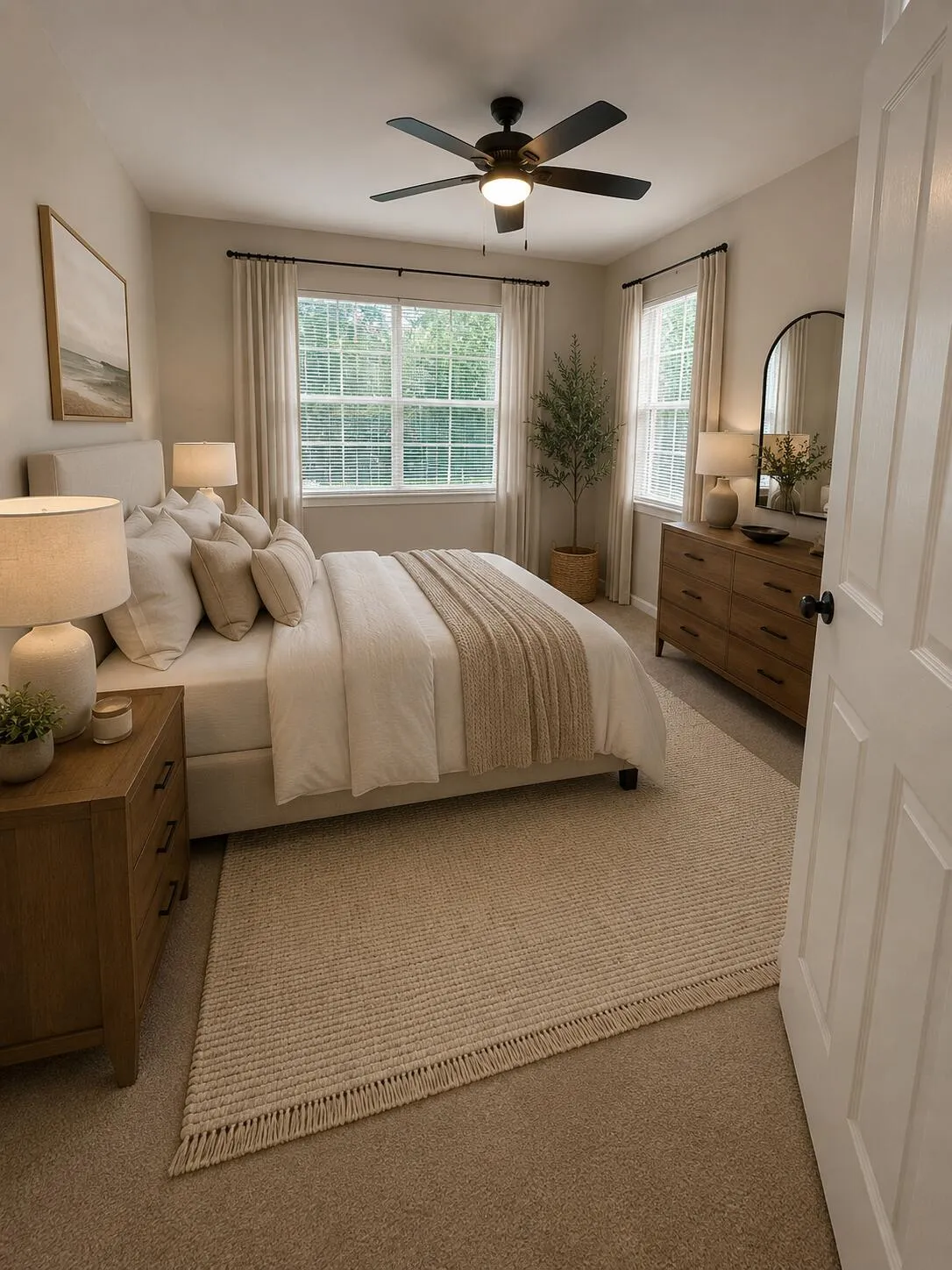 Master Bedroom / Virtually Staged to show perspective