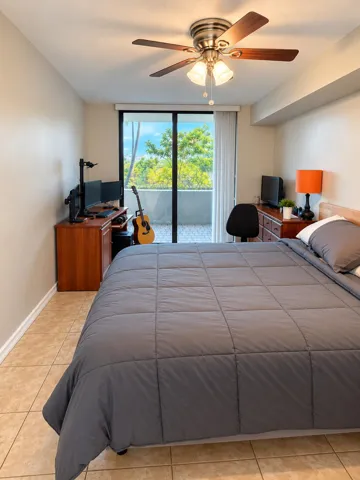 Master Bedroom with Impact Sliding Doors