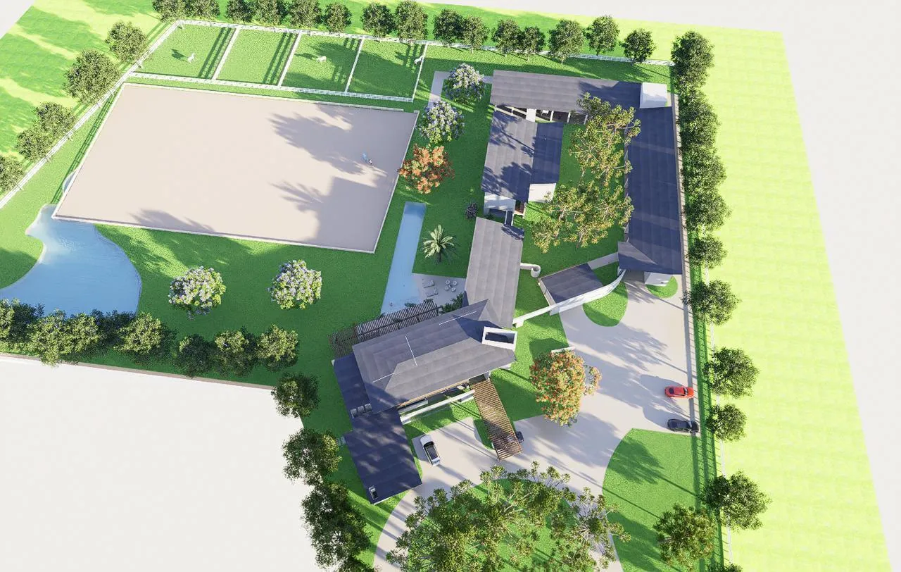 Illustration of plans which are included in the sale (Created by Gutierrez and Uribe equestrian architects