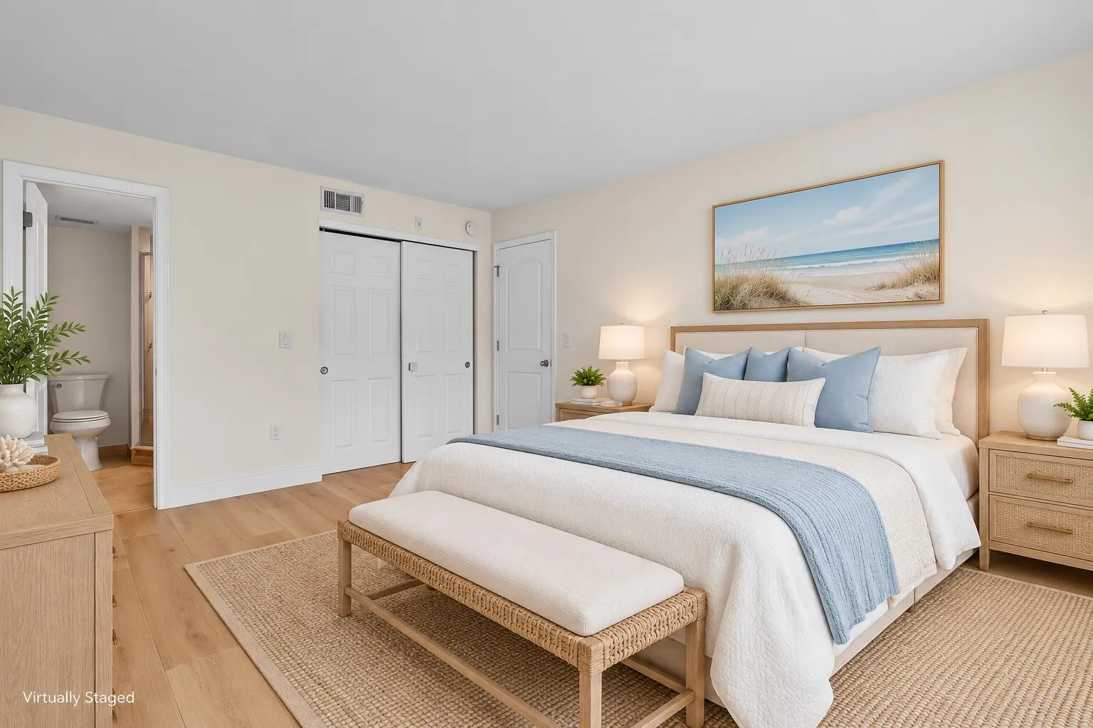 STAGED GUEST BEDROOM