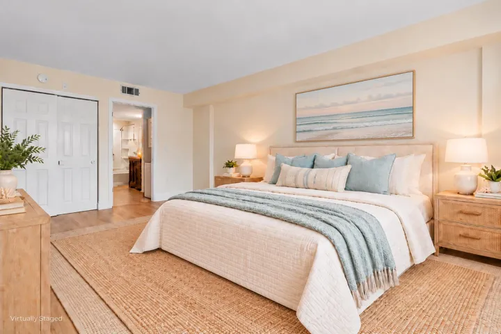 PRIMARY BEDROOM STAGED