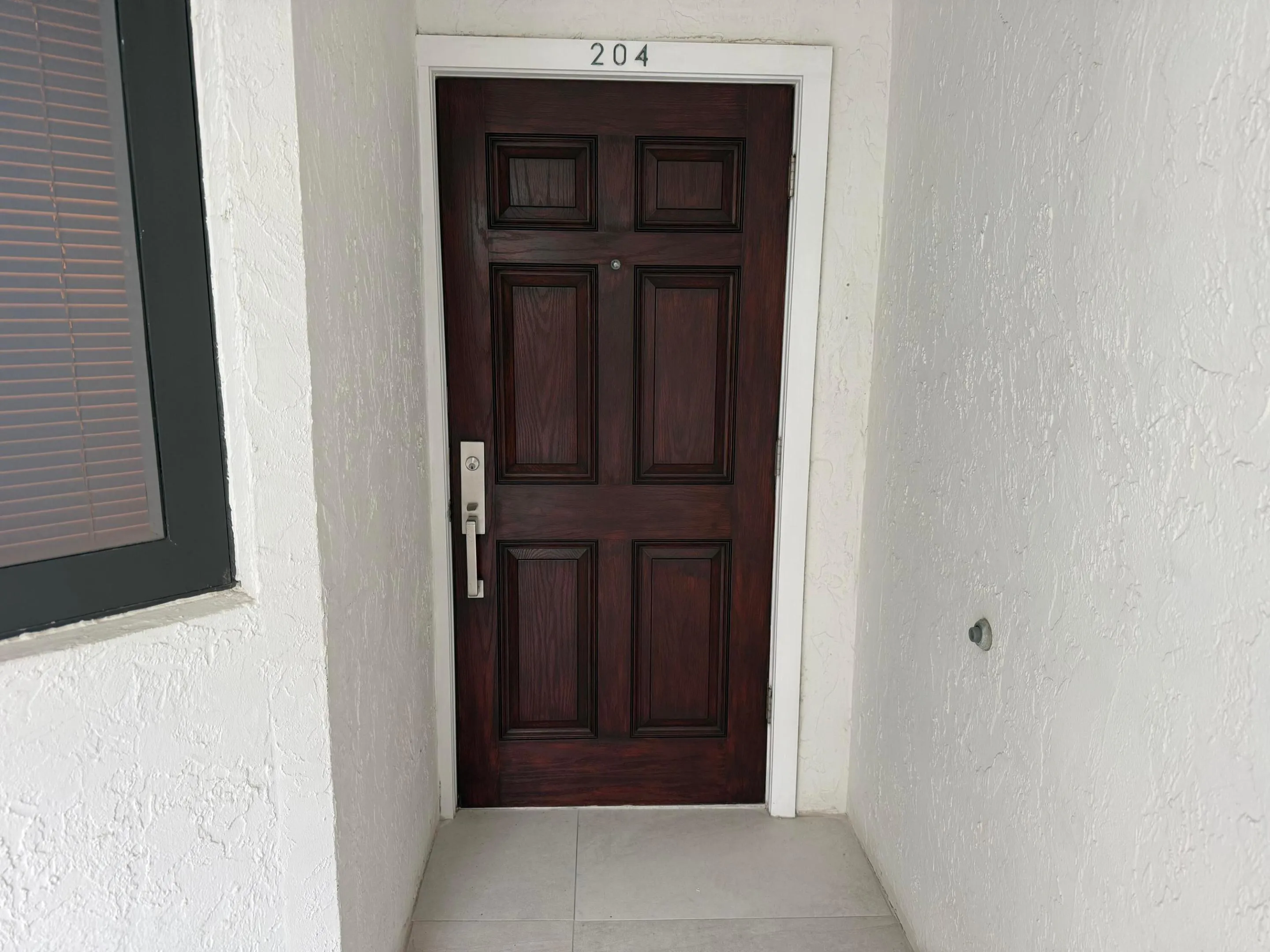 Newly Painted Door & New Hardware
