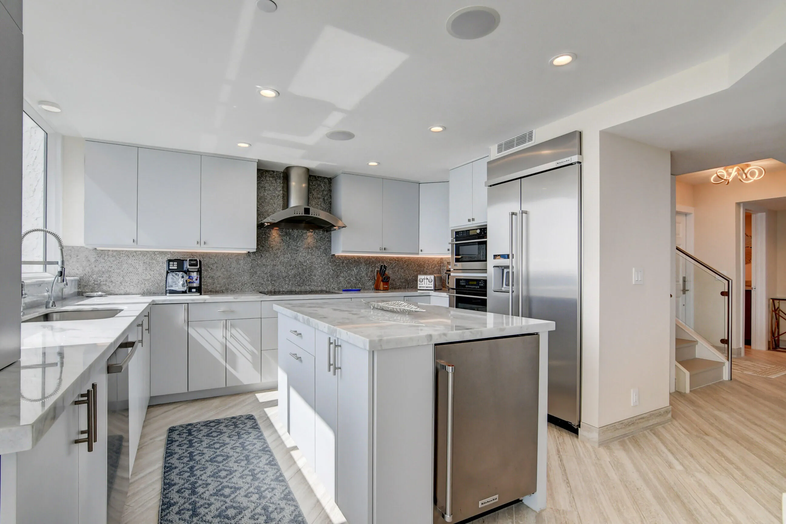Quarzite Counters, Modern Designer Cabinets