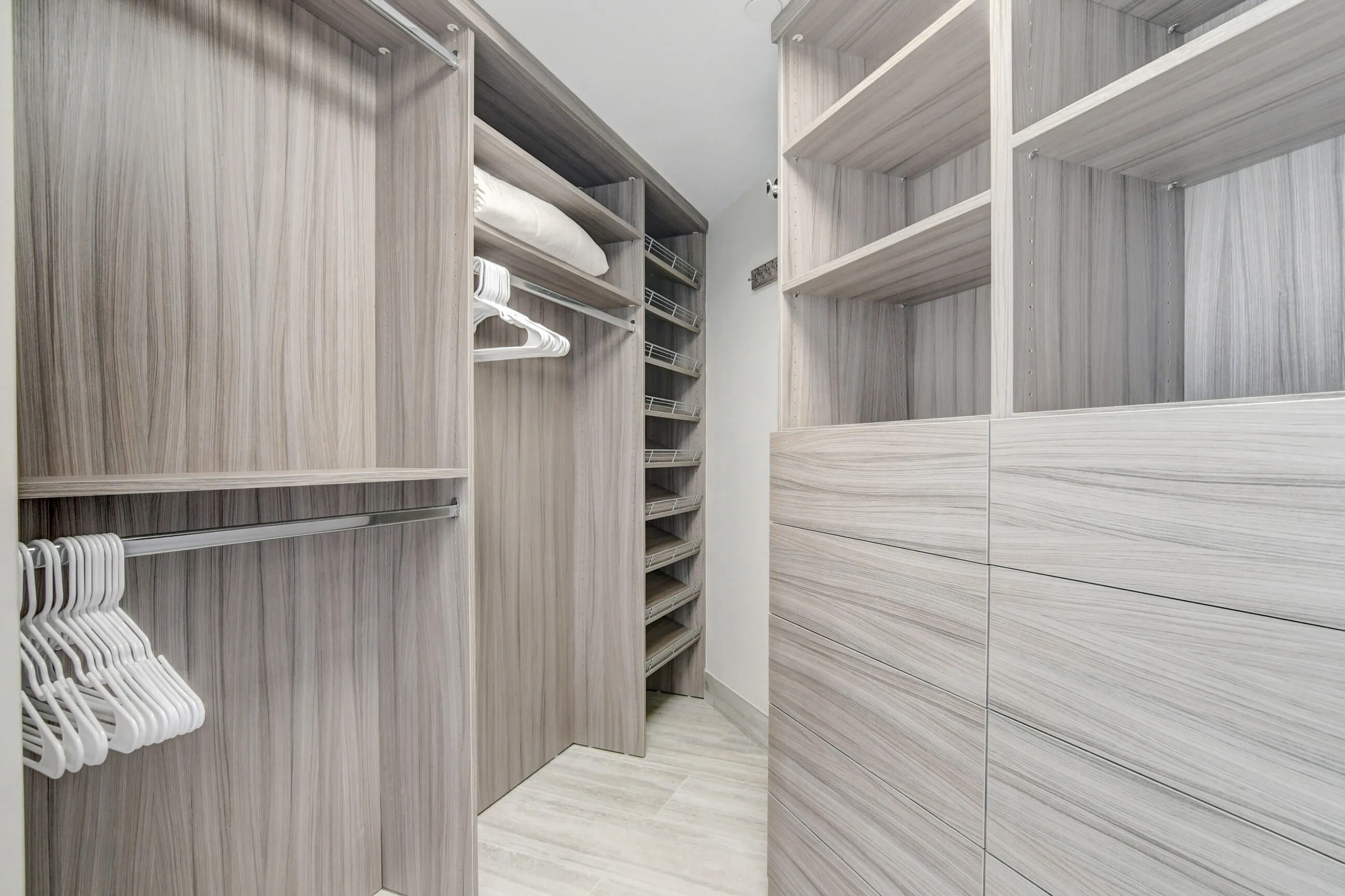 Large Master Closet Built-ins