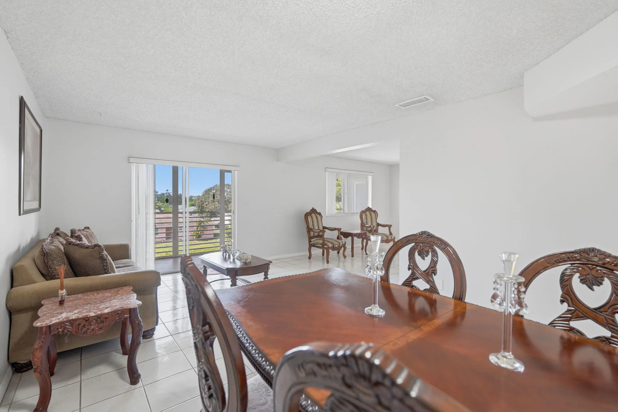 View of living room from dining room