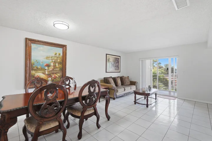 Dining room and living room