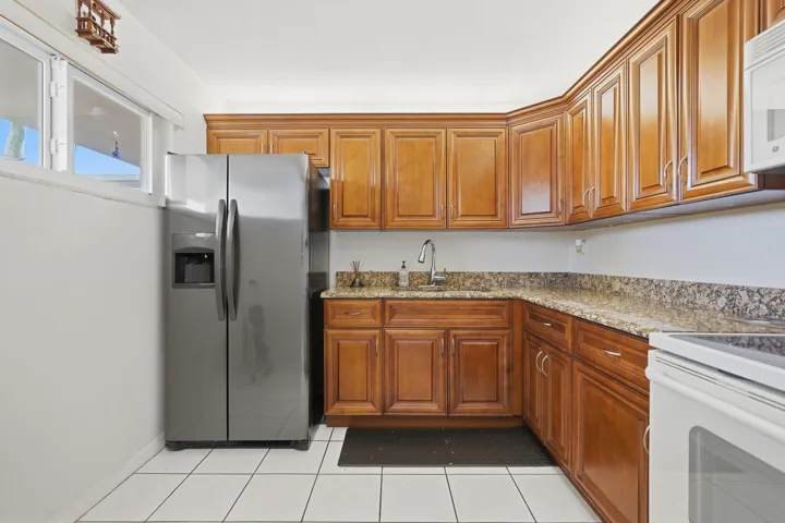 Updated kitchen with granite countertops
