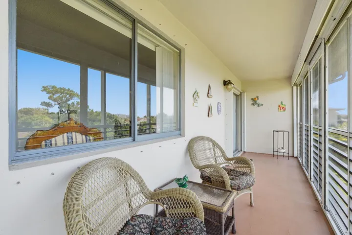 Spacious balcony
