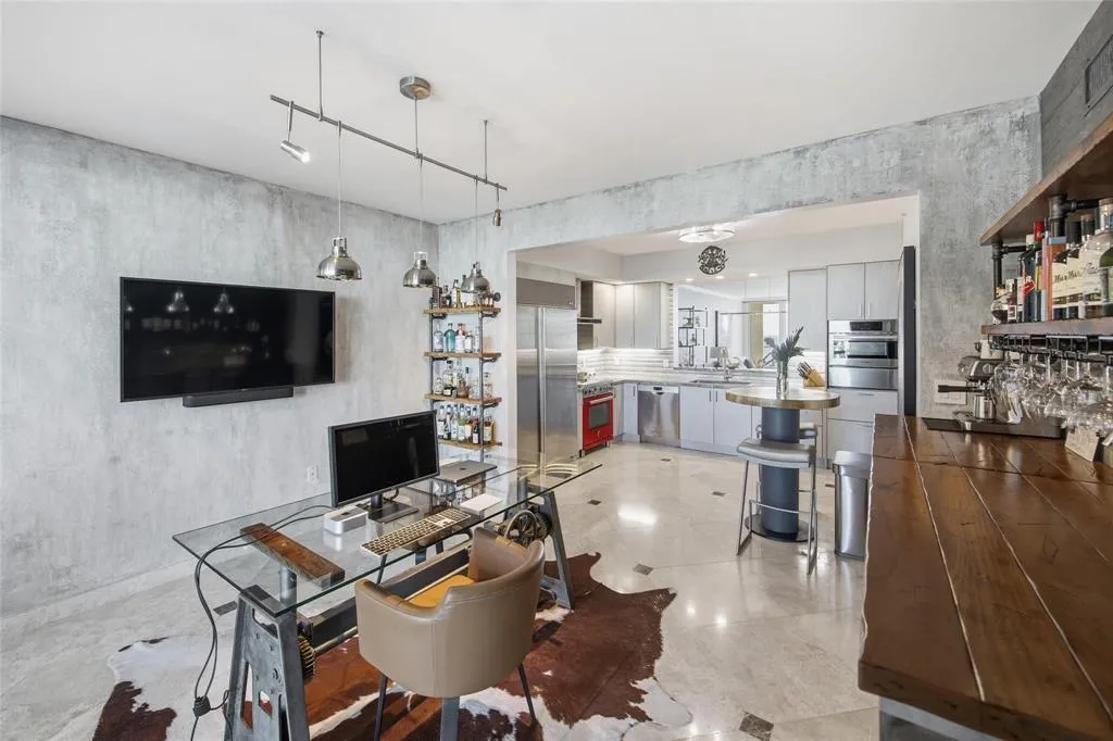 office to kitchen
