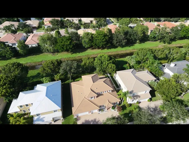 Front Aerial - Backyrad Canal and Privac