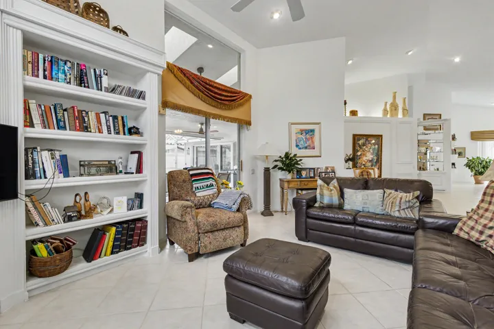 Book shelves in Living Room