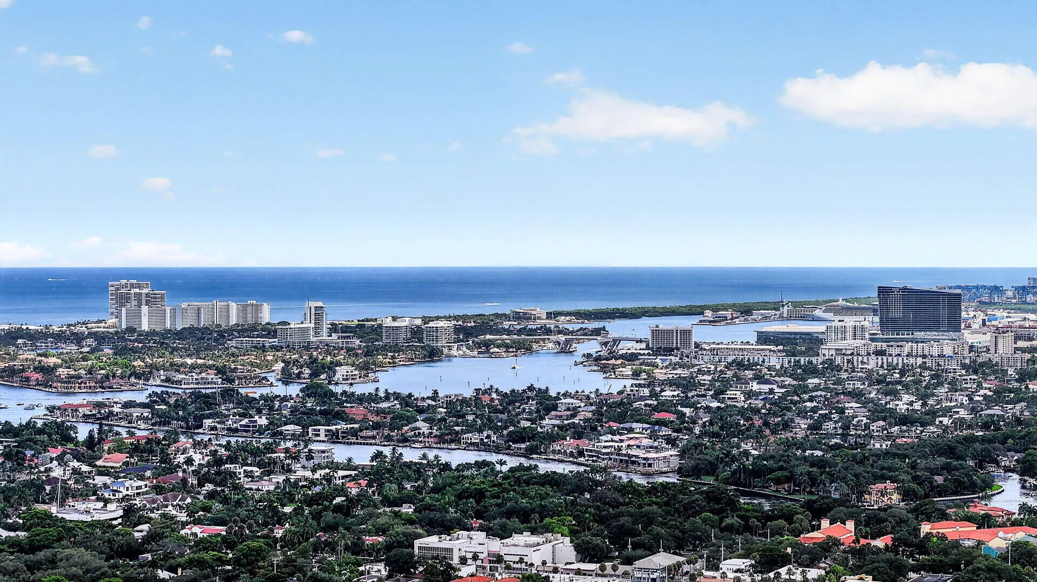 The Ocean is a little over a mile away!