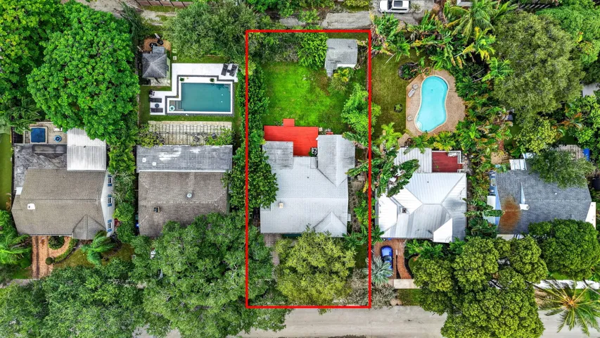 Aerial of the lot