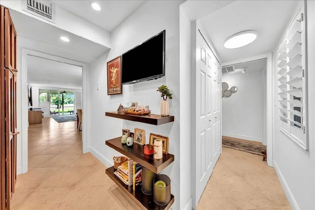 Notice your laundry closet across from the Impact kitcehn window
