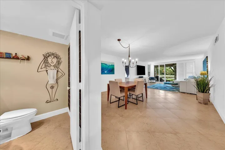 Dining room and half bath