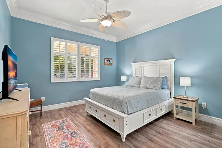 Guest bedroom is spacious.