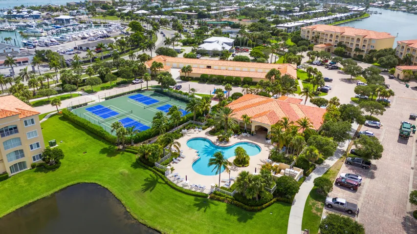 Aerial view of some of the amenities