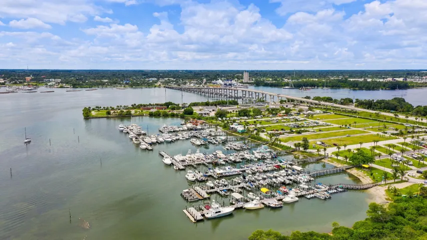 View of Causeway Cove marina. Watch boats coming and going.