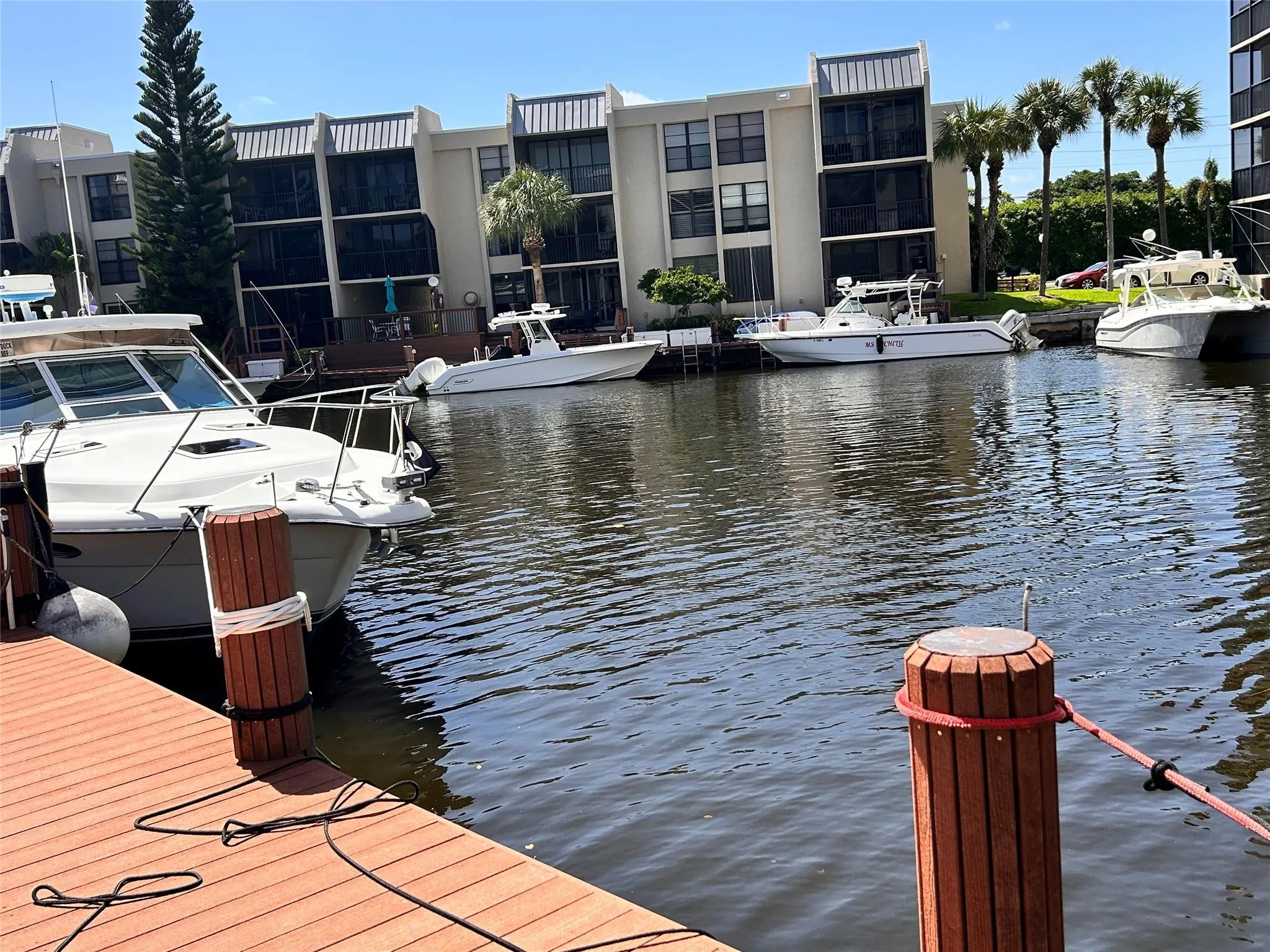 Private dock with direct water access
