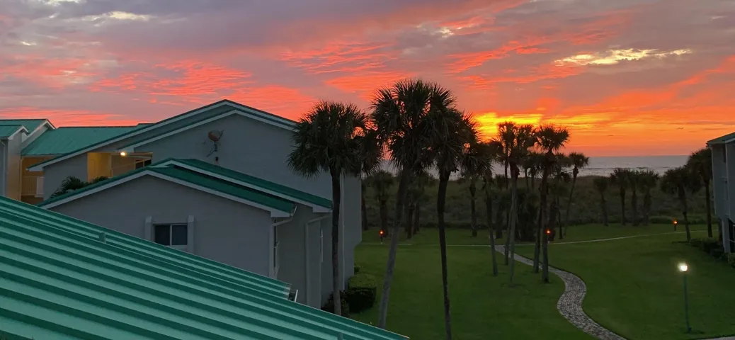 sunrise view from catwalk