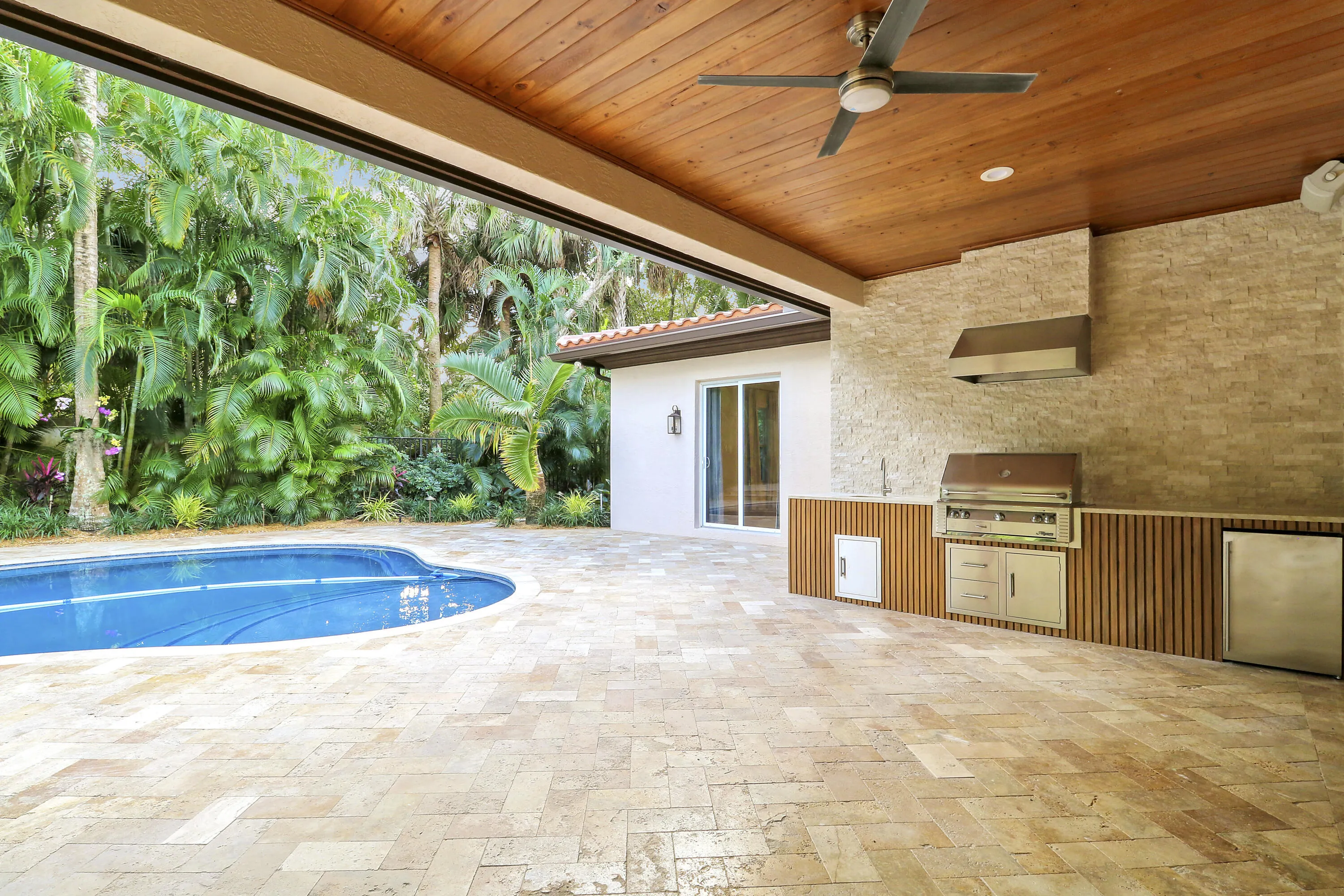 Covered Porch and Outdoor Kitchen