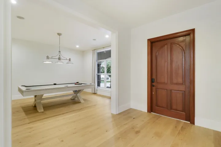Entry Door and Game Room